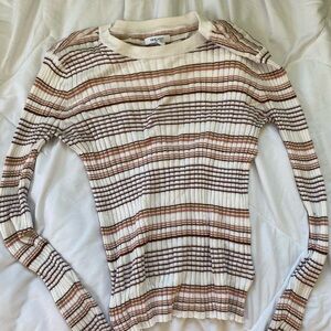 Striped Ribbed Sweater